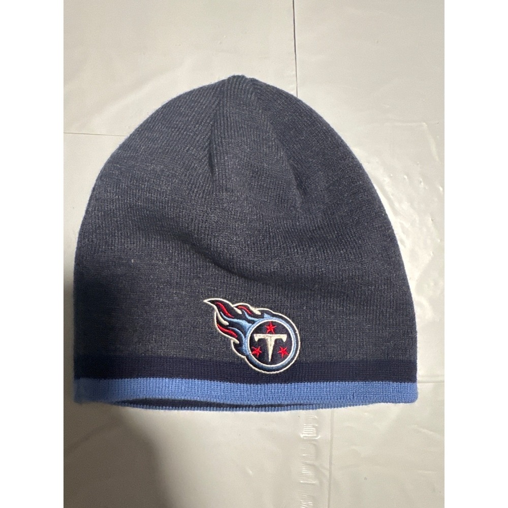 Tennessee Titans NFL Reebok Beanie‎ Hat Knit Winter Cap Football Blue Gray